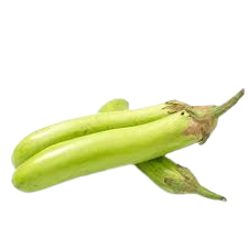 BRINJAL GREEN LONG - (Approx 450g-500g)