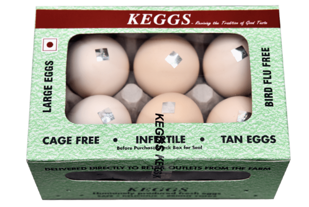 KEGGS FARMS EGGS WHITE - 6PCS PACK