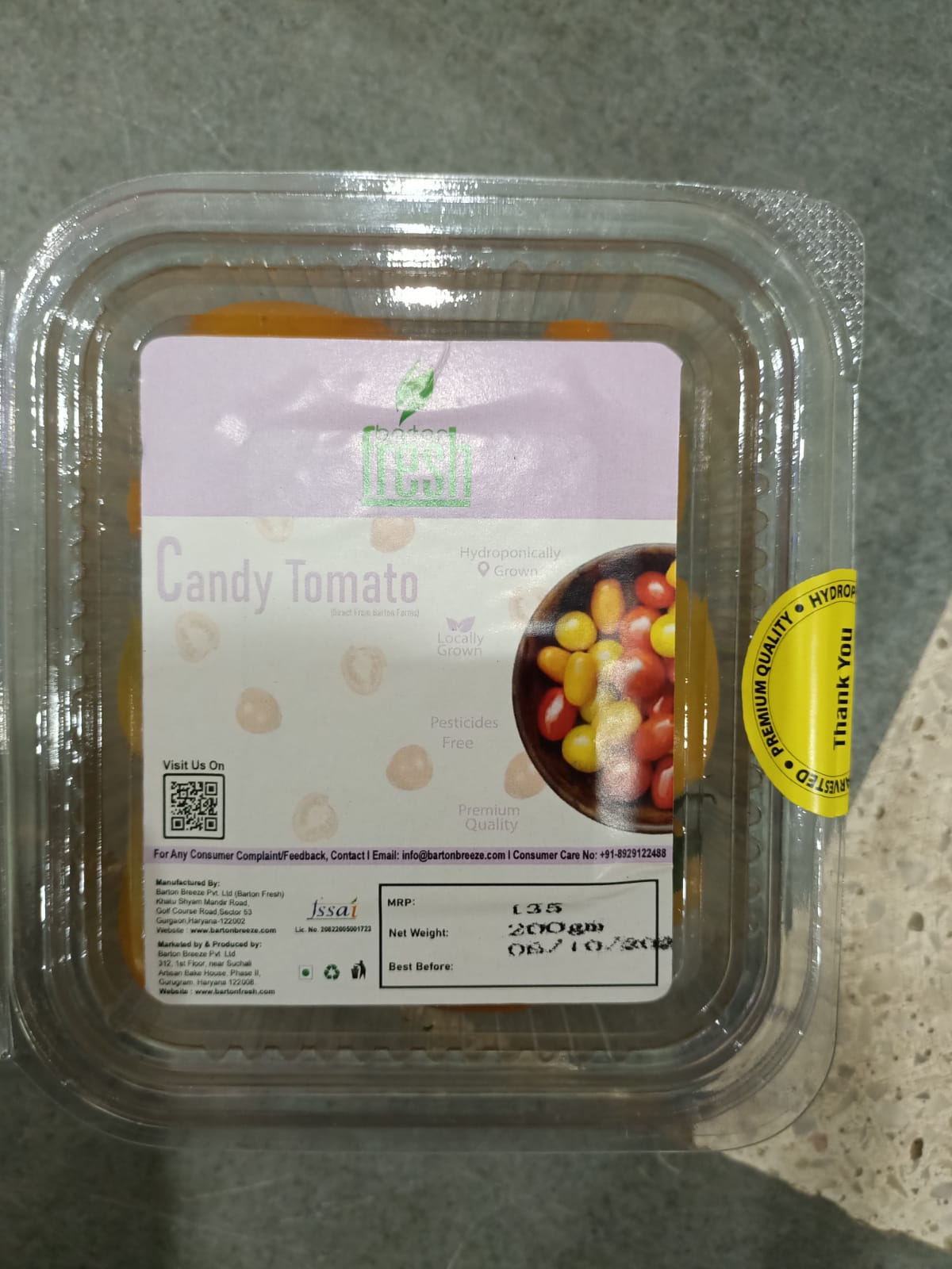 BARTON FRESH CANDY TOMATO BOX (200G)