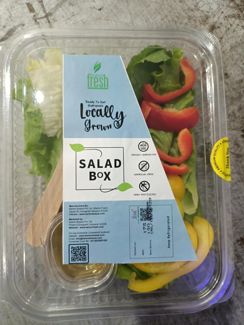 BARTON FRESH LOCALLY GROWN SALAD BOX (200G)