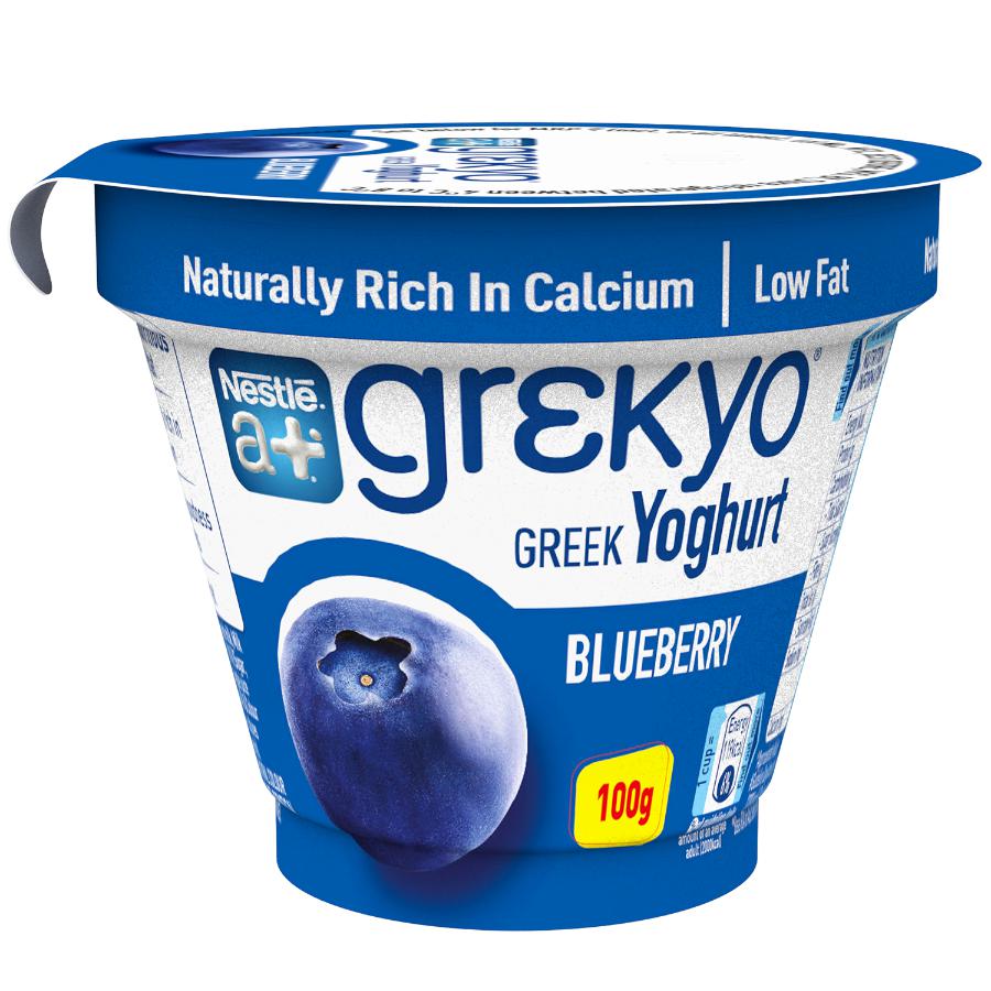 NESTLE GREEK YOGHURT BLUEBERRY - 100GMS